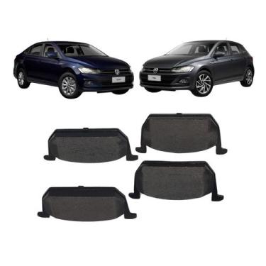 Imagem de 2 Pares Pastilha de Freio Dianteira/Traseira Fras-le T-Cross Comfortli