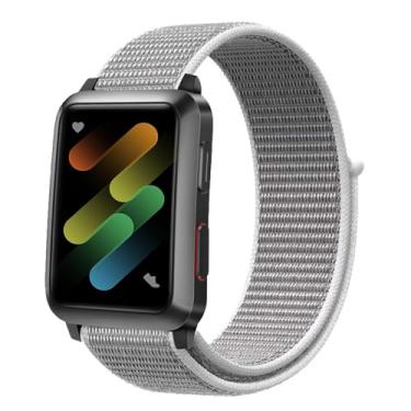 Imagem de Pulseira de nylon Sport Loop compatível com pulseiras Apple Watch de 38 mm, 40 mm, 42 mm, 44 mm, pulseiras elásticas trançadas de velcro para iWatch Series 6, 5, 4, 3, 2, 1 SE, (cinza claro, 42 mm/44 mm)