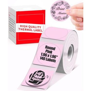 Imagem de Etiquetas adesivas Memoking M200 Circle 50x50mm para M110 M120 M220