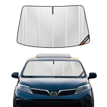 Imagem de Pigenius Para-brisa para Toyota Sienna 2015-2020. Cobertura total para proteção máxima do espelho retrovisor