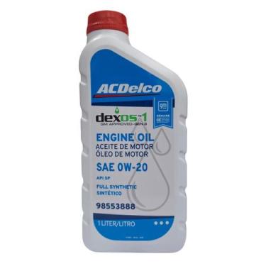 Imagem de Óleo de Motor ACDelco 0w-20 API SP SAE Dexos 1 Gen 3 GM 100% Sintético