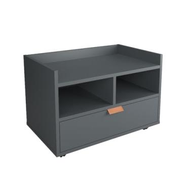 Imagem de Armário de banheiro multifuncional com rodízios Banhado a cobre