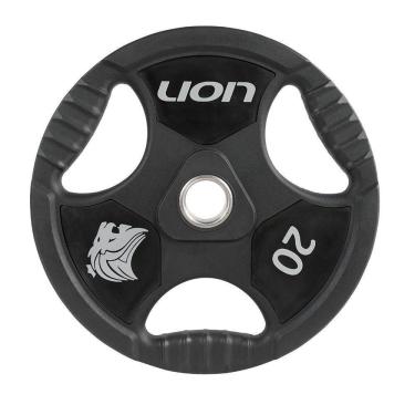 Imagem de Anilha 20 Kg Musculação Em Aço E Borracha Vulcanizada Lion