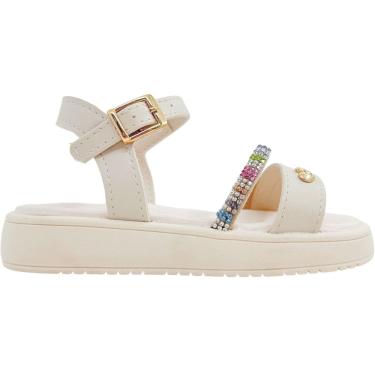 Imagem de Sandália Infantil Menina Papete Casual Dia a Dia Passeio Escola com Strass Kidy 440-0003