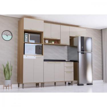 Imagem de Cozinha Completa 4 Peças 10 Portas 2 Gavetas Com Tampo Luciane Isis