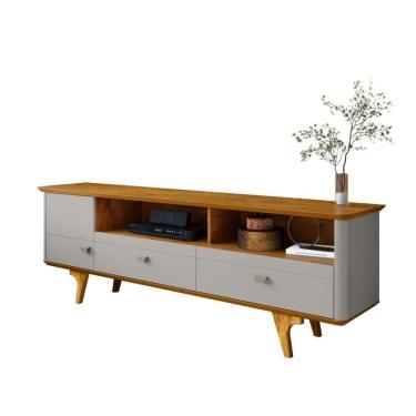 Imagem de Rack Florina Off-White Nature para Ambiente Contemporâneo