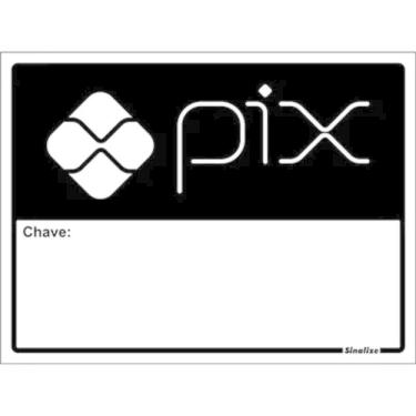 Imagem de Placa De Sinalização Acesso 15x20cm Chave Pix