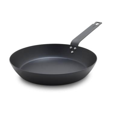 Imagem de GreenPan Frigideira Bobby Flay de aço carbono de 30,5 cm, pré-temperada, pronta para usar, não tóxica, sem PFAS, compatível com indução, panelas duráveis seguras para alto calor e forno, alternativa