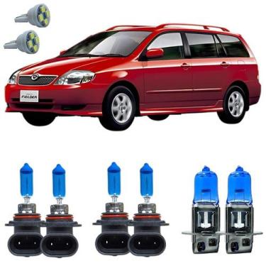 Imagem de Kit Lampadas Super Branca 8500k Fielder Todos + Led T10 - Cinoy/Qualyt