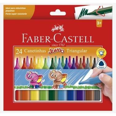 Imagem de Hidrográfica jumbo triangular - 24 cores  - Faber Castell