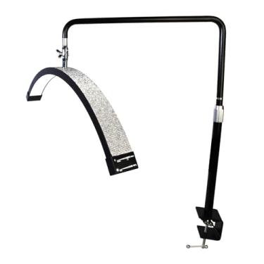 Imagem de FOSOTO Luminária de mesa de unhas de 63,5 cm, luminária de lua, luminária de LED para manicure para unhas, ferramenta de beleza, tatuagem de salão de beleza, luz de preenchimento