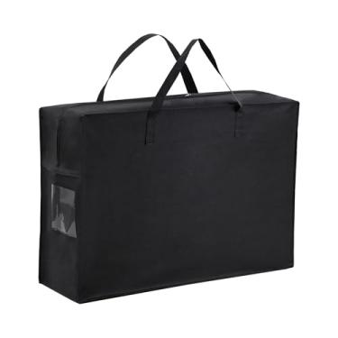 Imagem de DreamNook Bolsa dobrável de armazenamento de colchão, estojo de transporte resistente para colchão de cama de hóspedes com dobra tripla (Twin)