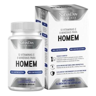 Imagem de Polivitamínico Homem (30 Cápsulas) - Natusday