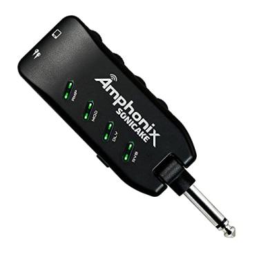 Imagem de SONICAKE Amplificador de fone de ouvido para guitarra, plug-in USB recarregável, portátil e de bolso, com vários efeitos de limpeza, overdrive, distorção, modulação, atraso e reverberação