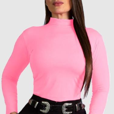 Imagem de Blusa Social Feminina Manga Longa Cacharrel Segunda Pele - Swiss Bouti