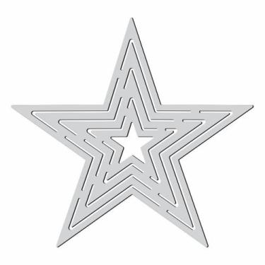 Imagem de Gabarito Estrela Patchwork Fuxico Régua Molde Acrilico - Fenix