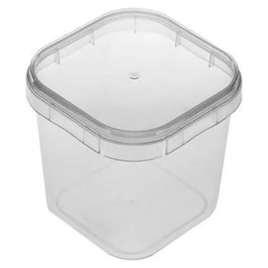 Imagem de Pote Quadrado 250ml com Lacre (Ideal P/Bolo Pote e Sobremesas) Lacre Facilitador Abertura da Tampa (10)