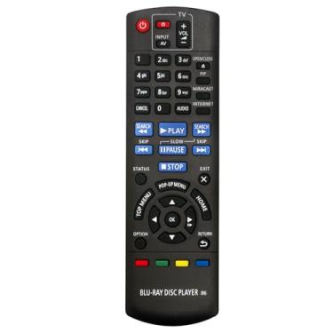 Imagem de Controle remoto de substituição N2QAYB000957 compatível com Panasonic Blu-ray Player N2QAYB000956 DMP-BDT360 DMP-BDT460 DMP-BDT363 DMP-BDT361 DMP-BDT365 DMP-BDT465 DMP-BDT364