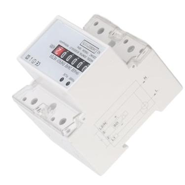 Imagem de Tamanho Pequeno, Peso Leve, Boa Confiabilidade e, Medidor de Energia DDM75S Monofásico 4P LED Wattímetro de Consumo de Eletricidade 10(40) A, DIN, Instalação Em
