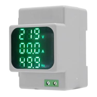 Imagem de Medidor de Corrente de Tensão de Energia AC Digital Voltímetro Amperímetro Fator de Potência de Frequência Display LED Casa e Escritório