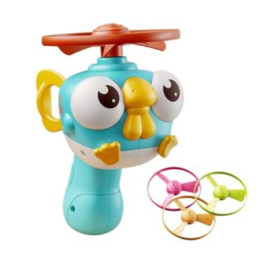 Imagem de Brinquedo de lançamento do disco voador, brinquedo de pires voadores, Lançamento de pires voadores Jogos de quintal do Playset, Catching Educational Outdoor Toys com spinners, esportes fora de jogos,
