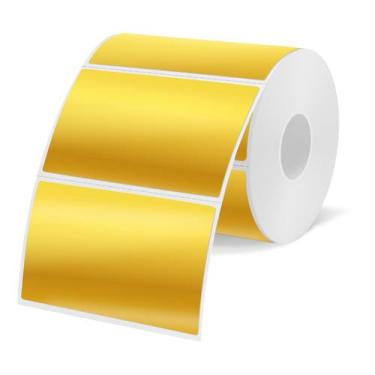 Imagem de Etiquetas adesivas térmicas Yegawen Holographic Gold 3x2 polegadas 200