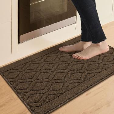 Imagem de COSY HOMEER - Tapetes e tapetes de cozinha 50,8 cm x 81,3 cm tapetes de cozinha antiderrapantes para piso absorvente tapete de cozinha lavável tapete de cozinha para tapete de pia, tapete de entrada