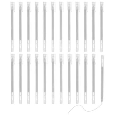 Imagem de PATIKIL 24 canetas de gel coloridas, canetas de gel pastel de ponta fina de 0,5 mm, tinta de alta luz para projetos faça você mesmo, pintura, diário, caderno, desenho de papel preto, tinta prateada de