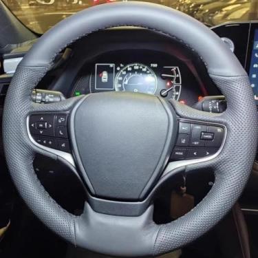 Imagem de LYBQFZ Capa de volante de couro artificial antiderrapante, para Lexus NX ES LS ES200 ES350 300h Rx300 Nx200