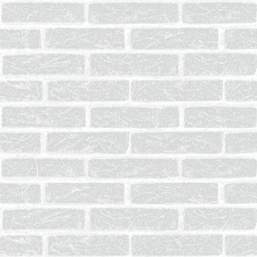 Imagem de Papel De Parede Vinilico Tijolinho Cinza Claro.