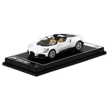 Imagem de PosterCars - 1:64 Scale Bugatti Mistral Blanc White Hypercar League Collection No.23