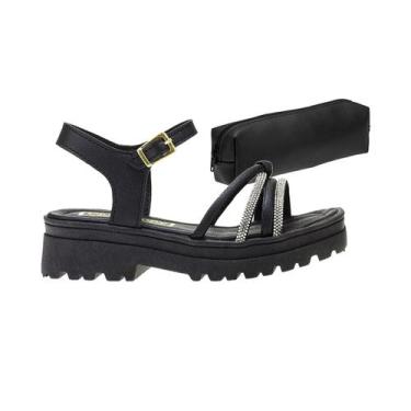 Imagem de Sandália Infantil Feminina Tratorada Tam 28-36 - Style Night + Estojo 