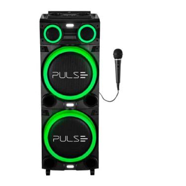 Imagem de Caixa de Som Pulse Torre Sp516 Double 12"pol LED 2700w - 1 Mic