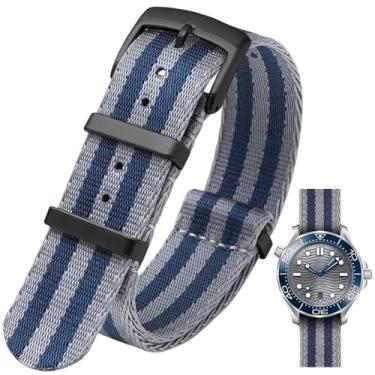 Imagem de Nizonlaie Pulseira de relógio de nylon balístico militar com fivela pesada de 18 mm, 20 mm, 22 mm, 24 mm de espessura, G10, de nylon premium, pulseira de substituição para relógio inteligente para