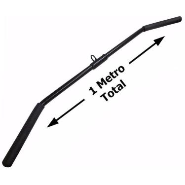 Imagem de Kit 1 Barra Puxador Costas 1 Reto 1 Curvo 1 Corda Triceps