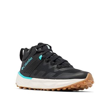 Imagem de Columbia Tênis feminino para caminhada Facet 75 Mid Outdry, Preto/Aqua brilhante, 35