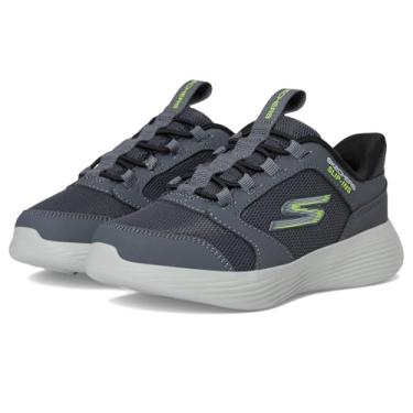 Imagem de Skechers Tênis masculino Hands Free Slip-ins-go Run 400 V2-Turbo-Brisk 403899l (criança pequena), Carvão/Preto, 11.5 Little Kid