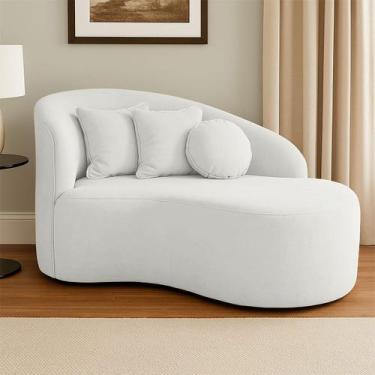 Imagem de Sofá Orgânico Curvo Feijão Divã Bouclé Confortável Resistente Para Sal