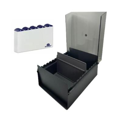 Imagem de Fichário de Mesa Acrimet 5x8 com Índice AZ Organizador de Fichas Padro