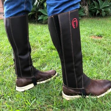 Imagem de Perneira Sintética Mangalarga Marchador Para Montaria (marrom, P)