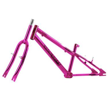 Imagem de Quadro Aro 20 Ultra Bikes em Aço Carbono com Garfo Rebaixado Chrome Li
