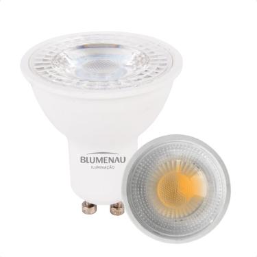 Imagem de Kit 10 Lâmpada Led Dicroica Mr16 Tdl 7w Bivolt Blumenau 6500k Frio