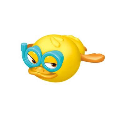 Imagem de Patinho Nadador Brinquedo para Banho e Piscina Nada ao dar corda - Zoo