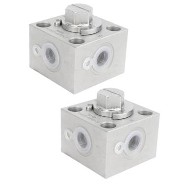 Imagem de ASHATA 3 Válvula de Desviador de Desviador Válvula Hidráulica Válvula de Válvula para Mini Escavadeiras, Com Conexão Rápida, Mangueiras Flexíveis de 31 Polegadas