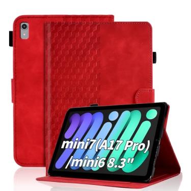 Imagem de Varohix Capa para iPad mini 7 A17 Pro 2024/iPad Mini 6 2021 8,3 polegadas, visualização em vários ângulos, iPad mini 6ª/7ª capa fólio magnética de couro PU (A2995/A2996/A2993/6ª geração A2567 A2568