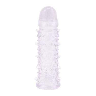 Imagem de Capa Peniana Extensora Com Textura 15cm Cod:1026 Rosa