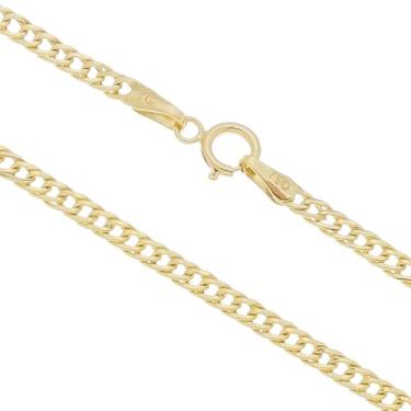 Imagem de Tornozeleira Feminina Grumet Duplo 24,5cm Ouro 18k 750 Amarelo