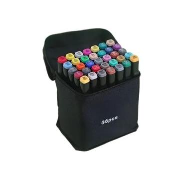 Imagem de kit canetinha ponta dupla 36 e 48 cores. (CATALOGO YEN.2) (36)