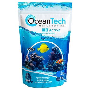Imagem de Sal Ocean Tech Para Aquário Marinho 1Kg Reef Active Completo