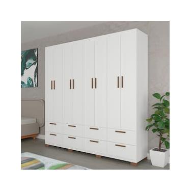 Imagem de Guarda-Roupa Casal Bartira Coimbra 8 Portas 8 Gavetas